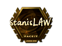 Sticker | stanislaw (Gold) | London 2018