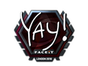 Sticker | yay (Foil) | London 2018