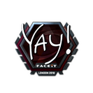 Sticker | yay (Foil) | London 2018