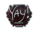 Sticker | yay | London 2018
