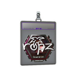 Sticker Slab | ropz (Foil) | London 2018