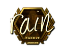 Sticker | rain (Gold) | London 2018