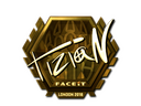 Sticker | tiziaN (Gold) | London 2018