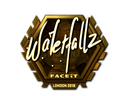 Sticker | waterfaLLZ (Gold) | London 2018