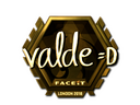Sticker | v4lde (Gold) | London 2018