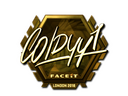 Sticker | COLDYY1 (Gold) | London 2018