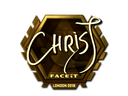 Sticker | chrisJ (Gold) | London 2018