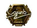 Sticker | cajunb (Gold) | London 2018
