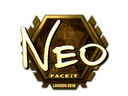 Sticker | NEO (Gold) | London 2018