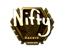 Sticker | Nifty (Gold) | London 2018