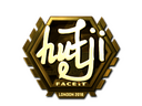 Sticker | hutji (Gold) | London 2018