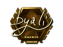Sticker | byali (Gold) | London 2018