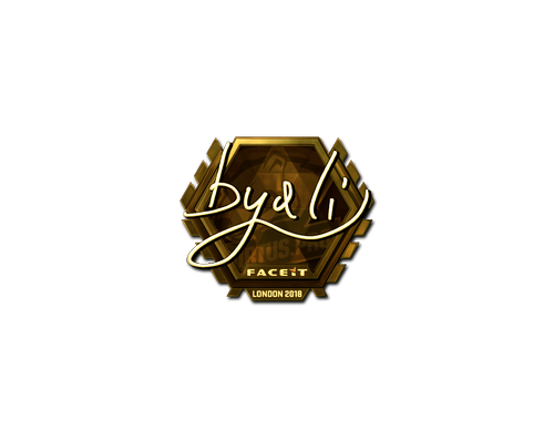 Sticker | byali (Gold) | London 2018