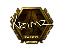 Sticker | KRIMZ (Gold) | London 2018