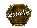 Sticker | electronic (Gold) | London 2018