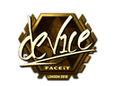 Sticker | device (Gold) | London 2018