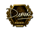Sticker | dennis (Gold) | London 2018