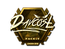 Sticker | DavCost (Gold) | London 2018