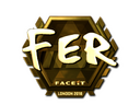 Sticker | fer (Gold) | London 2018