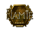 Sticker | flamie (Gold) | London 2018