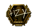 Sticker | aizy (Gold) | London 2018