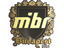Sticker | MIBR (Gold) | Budapest 2025