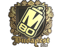 Sticker | M80 (Gold) | Budapest 2025