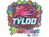 Наклейка | TYLOO (голографическая) | Будапешт-2025