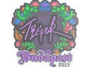 Sticker | Tiger (Embroidered) | Budapest 2025