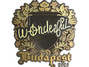 Sticker | w0nderful (Gold) | Budapest 2025