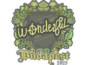 Sticker | w0nderful | Budapest 2025