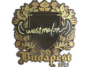 Sticker | westmelon (Gold) | Budapest 2025