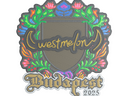 Sticker | westmelon (Embroidered) | Budapest 2025