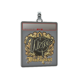 Sticker Slab | woxic (Gold) | Budapest 2025