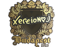Sticker | xertioN (Gold) | Budapest 2025