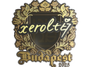 Sticker | xerolte (Gold) | Budapest 2025
