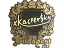 Sticker | xKacpersky (Gold) | Budapest 2025
