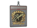 Sticker Slab | ZywOo (Gold) | Budapest 2025