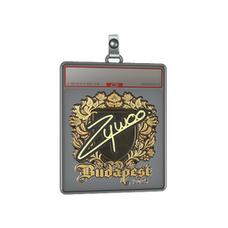 Sticker Slab | ZywOo (Gold) | Budapest 2025