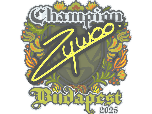 Sticker | ZywOo (Champion) | Budapest 2025