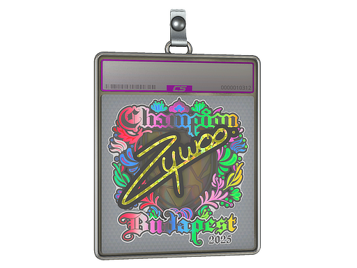 Sticker Slab | ZywOo (Holo, Champion) | Budapest 2025