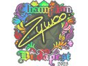 Sticker | ZywOo (Holo, Champion) | Budapest 2025