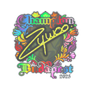 Sticker | ZywOo (Holo, Champion) | Budapest 2025