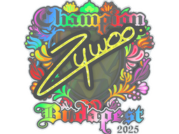 Sticker | ZywOo (Holo, Champion) | Budapest 2025