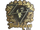 Sticker | zevy (Gold) | Budapest 2025