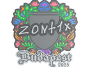 Sticker | zont1x (Embroidered) | Budapest 2025