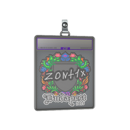 Sticker Slab | zont1x (Embroidered) | Budapest 2025