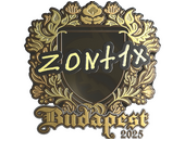 Sticker | zont1x (Gold) | Budapest 2025