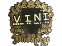 Sticker | VINI (Gold) | Budapest 2025