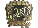 Sticker | qikert (Gold) | Budapest 2025